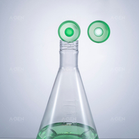 全新 2L PC 无菌密封盖 2000ml 透气盖三角摇瓶用于细胞培养
