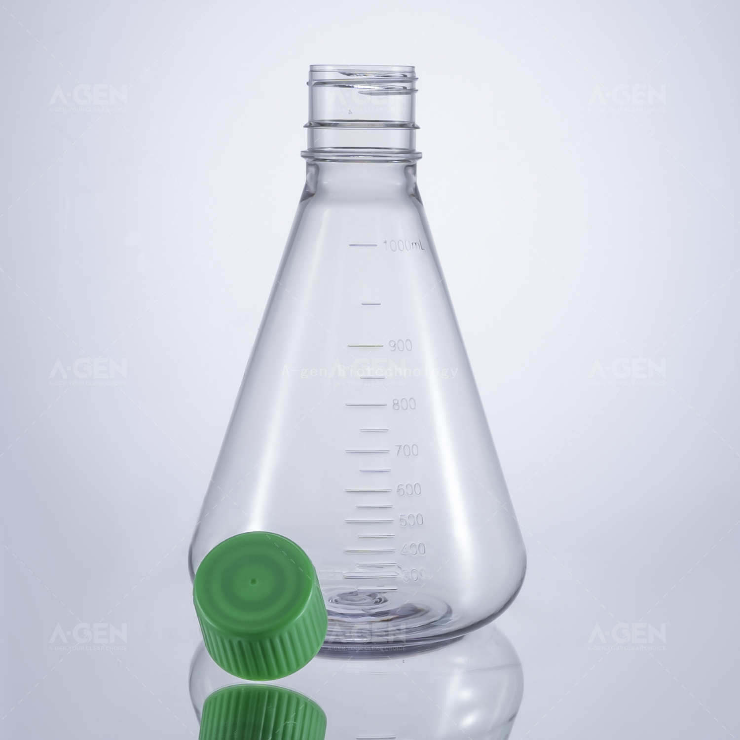 1L PC 无菌密封盖 1000ml 透气盖三角摇瓶