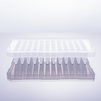 200μL，96孔PCR板，半裙边，标记清晰，磨砂外壳