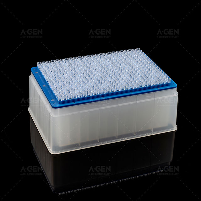 安捷伦 70μL 透明移液器吸头（架式，灭菌），用于液体转移 VTF-384-70-RSL 低残留，带过滤器