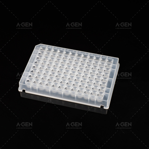 96方形浅孔板，0.5mL，V底，适用于kingfisher flex，磨砂外壳P-0.5-SQV-96